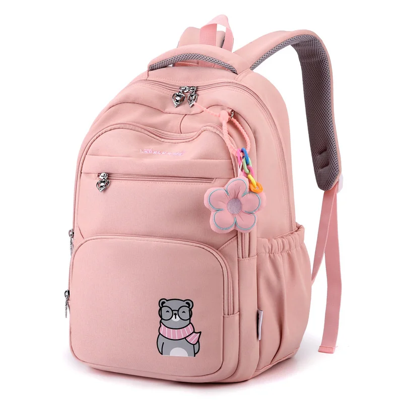 

Милый школьный рюкзак для девочек, Портативные водонепроницаемые ранцы для подростков и студентов колледжа, Большая Дорожная сумка на плечо