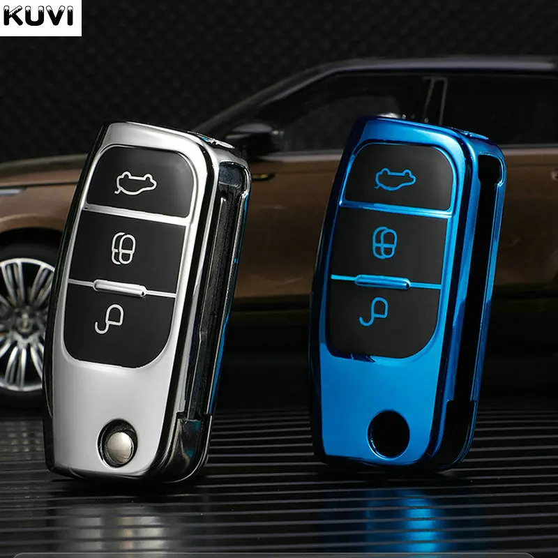 New Soft TPU Car Remote Key Cover Case For Ford Fiesta Focus 2 Ecosport Kuga Escape Falcon B-Max C-Max Eco Sport Galaxy |