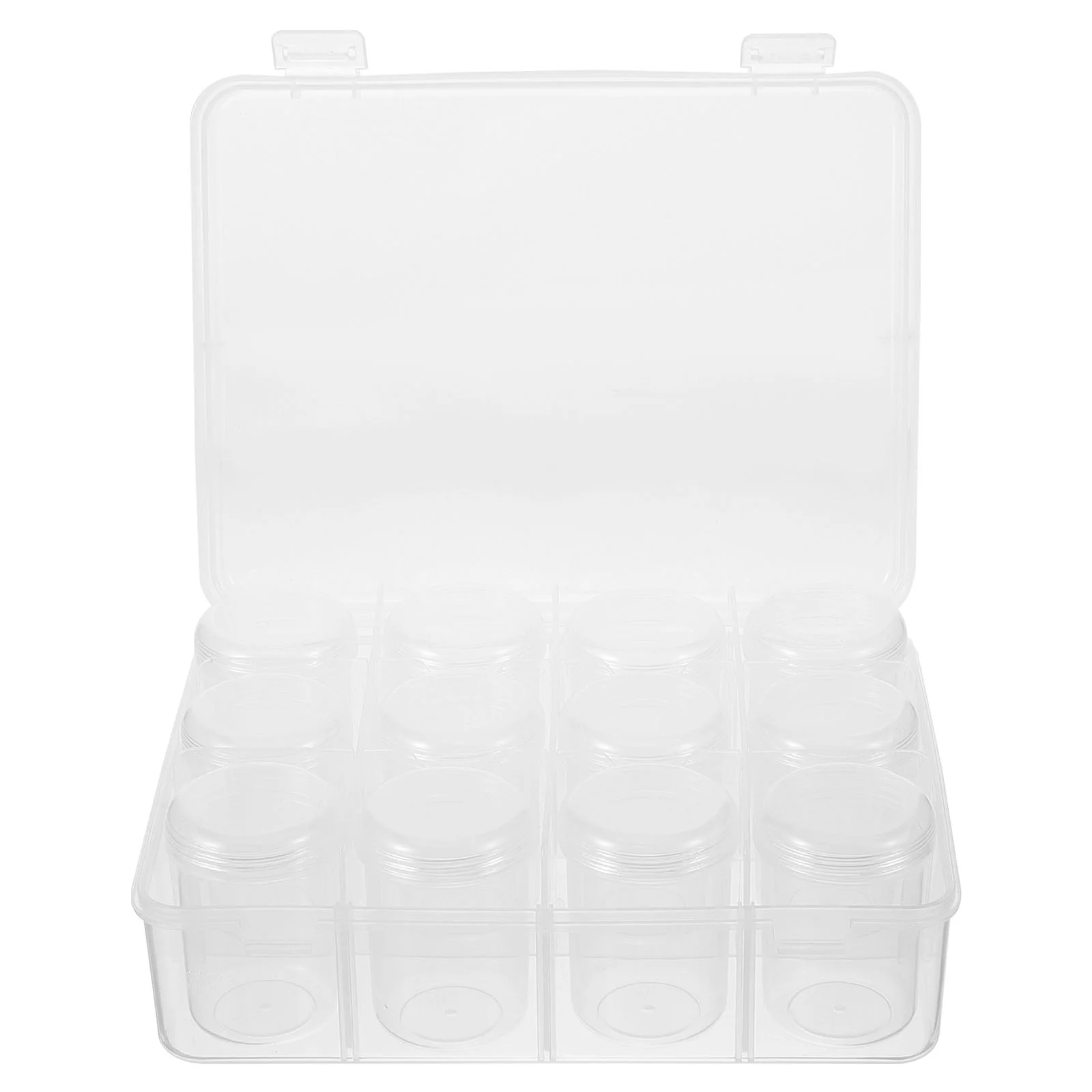 

Craft Storage Container Clear Plastic Containers Multi-function Beads Organizer