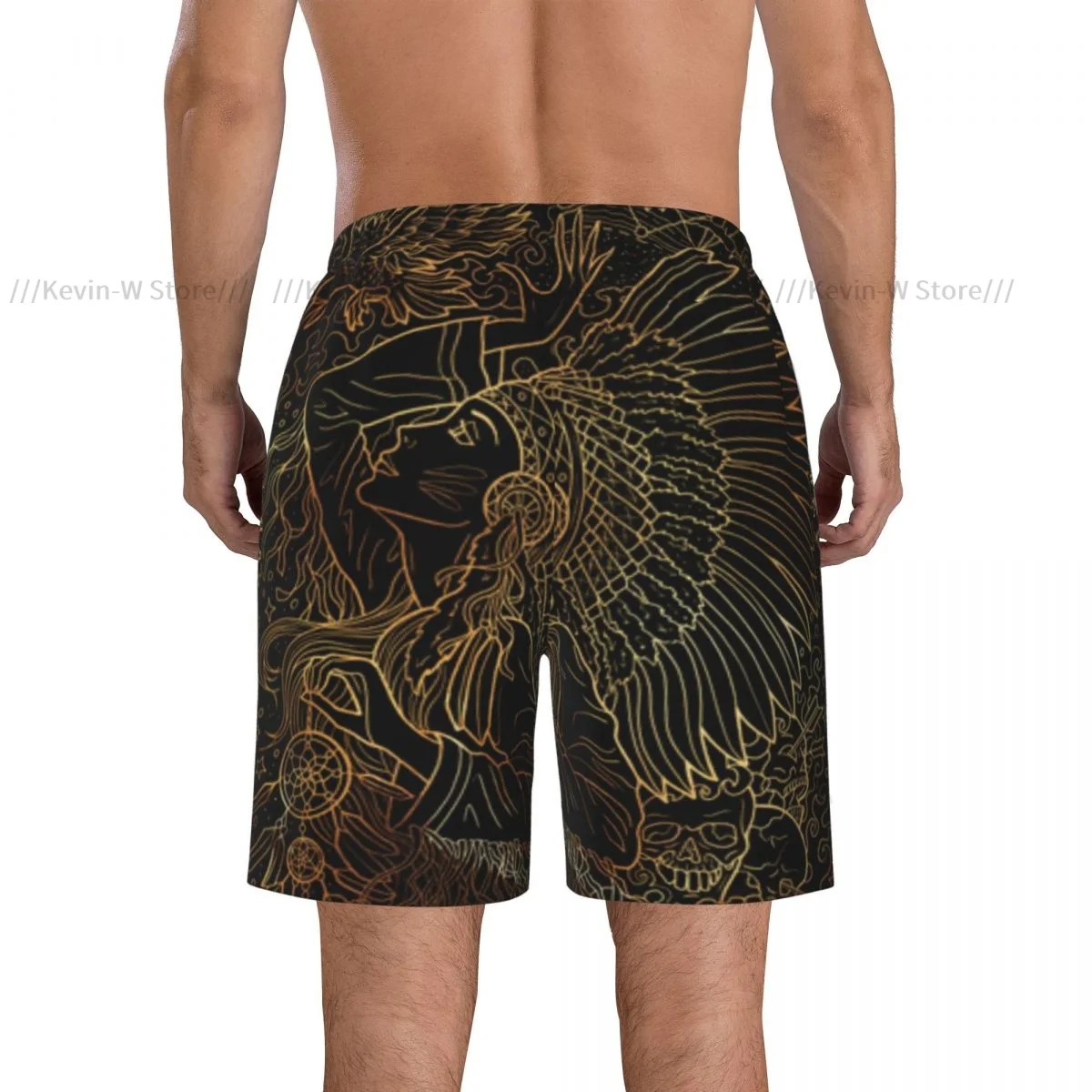 Купальник пляжный быстросохнущие трусы для мужчин фантазийный Американский