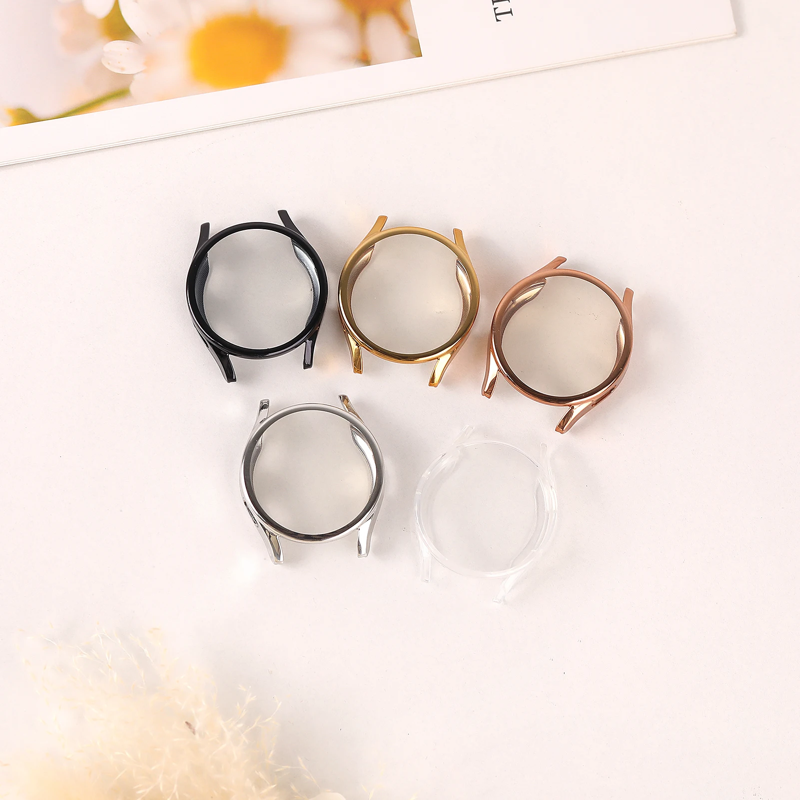 Чехол для Samsung Galaxy watch FE 7 44 мм 40 защитная пленка экрана универсальный бампер из