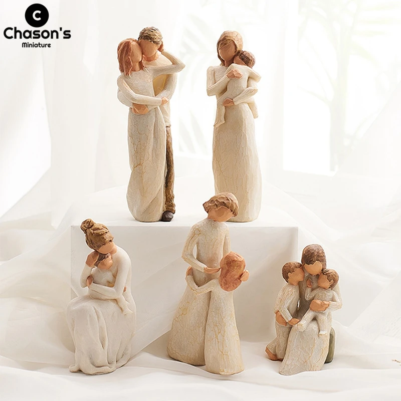 

Artswork Любовь Семья родители с детьми фигурки статуэтки скульптуры украшения домашний Декор Гостиная Украшение для стола