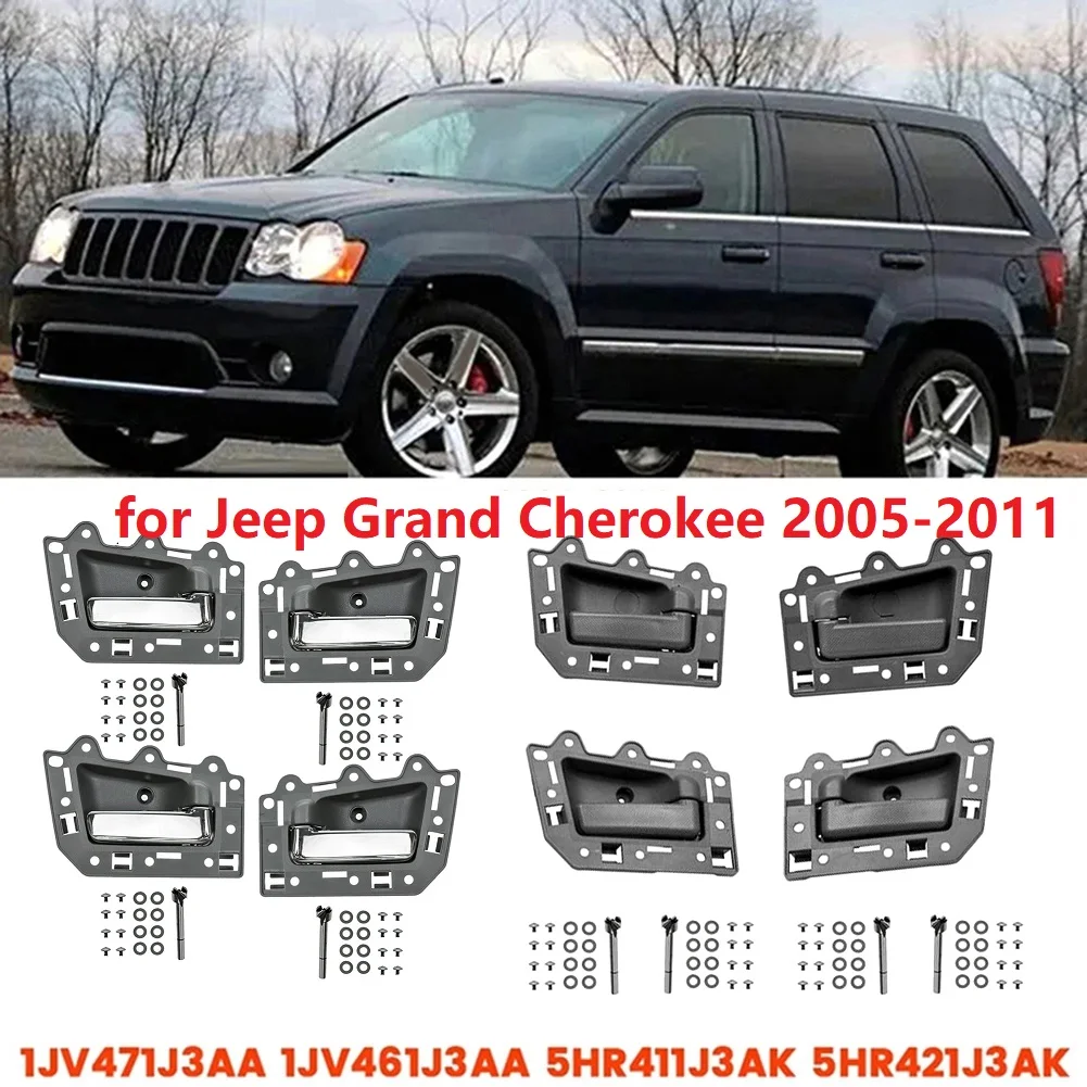 4 шт./компл. внутренняя дверная ручка для Jeep Grand Cherokee 2005-2011 1JV471J3AA 1JV461J3AA 5HR411J3AK 5HR421J3A