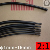 1mm16mm diameter 21 flexible shiny heat shrink tube soft elastic cable sleeve professional audio earphone line wire wrap cover
