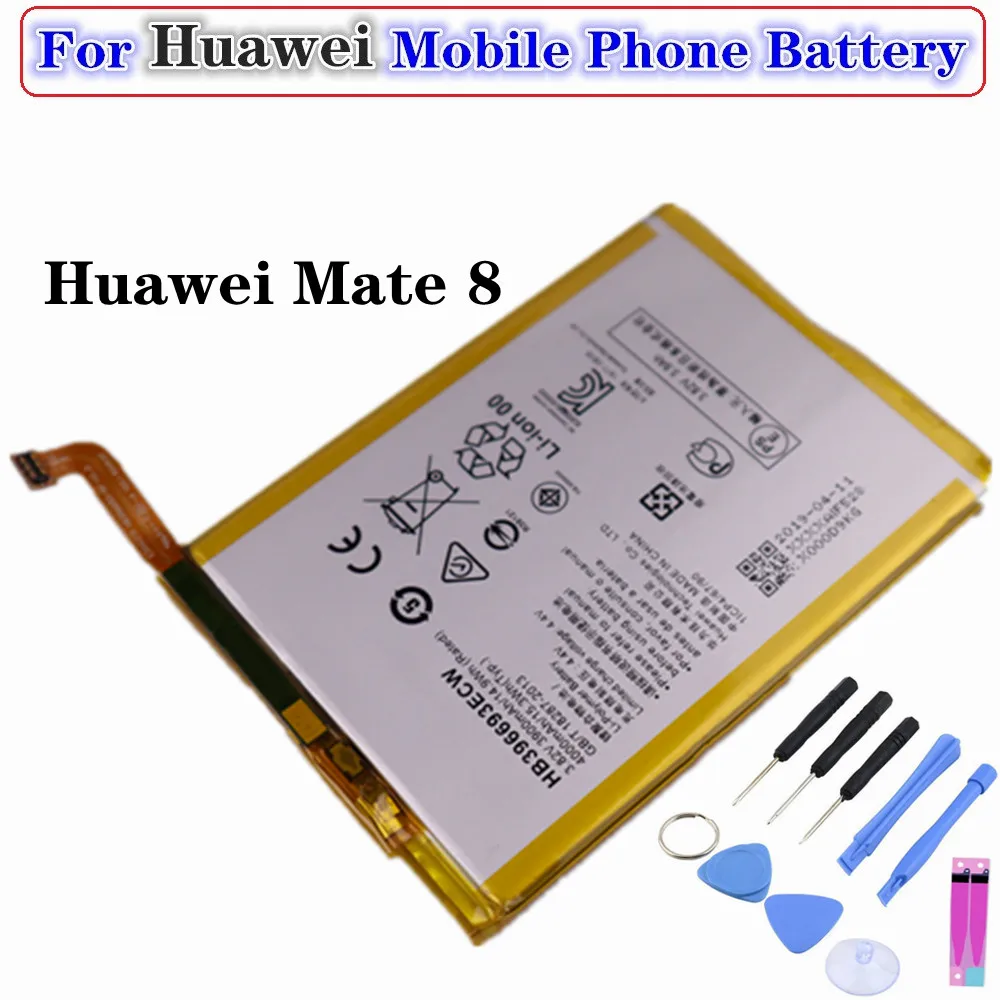 

Аккумулятор HB396693ECW 4000 мА · ч, для Huawei Mate 8 NXT-AL10 NXT-TL00 NXT-CL00 NXT-DL00 NXT-L09 NXT-L29 Mate 8