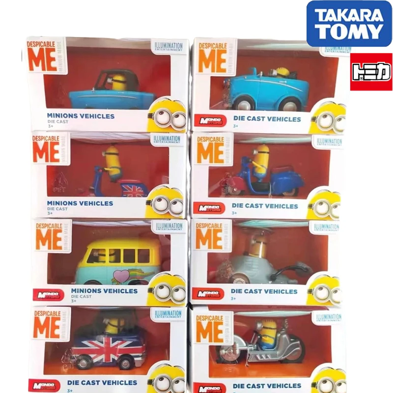 

Takara Tomy Domika Mini Alloy Car Q Cute Little Yellow Figure Model Inertial Sliding Car Motorcycle Cute Toy Collection Gift