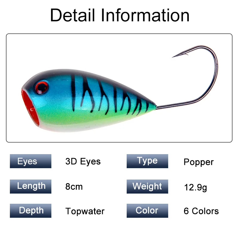 1 шт. искусственная рыболовная приманка 8 см 13 г