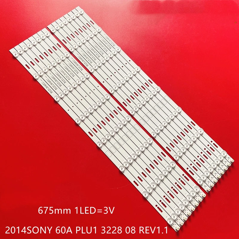 

Kit 16pcs LED bar For SONY KDL-60W610B KDL-60W605B KDL-60W630B KDL-60WM15B KDL-60W600B 2014SONY 60A 60B PU1 3228 08