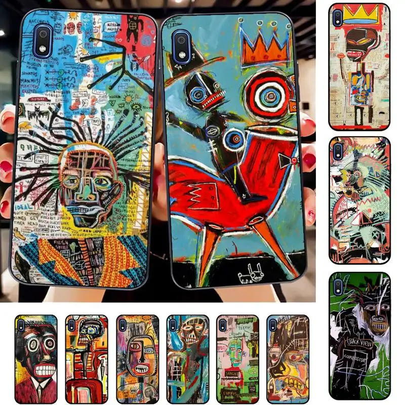 

J-Jean-Michel B-Basquiat Art Paiting Phone Case for Samsung A51 01 50 71 21S 70 31 40 30 10 20 S E 11 91 A7 A8 2018