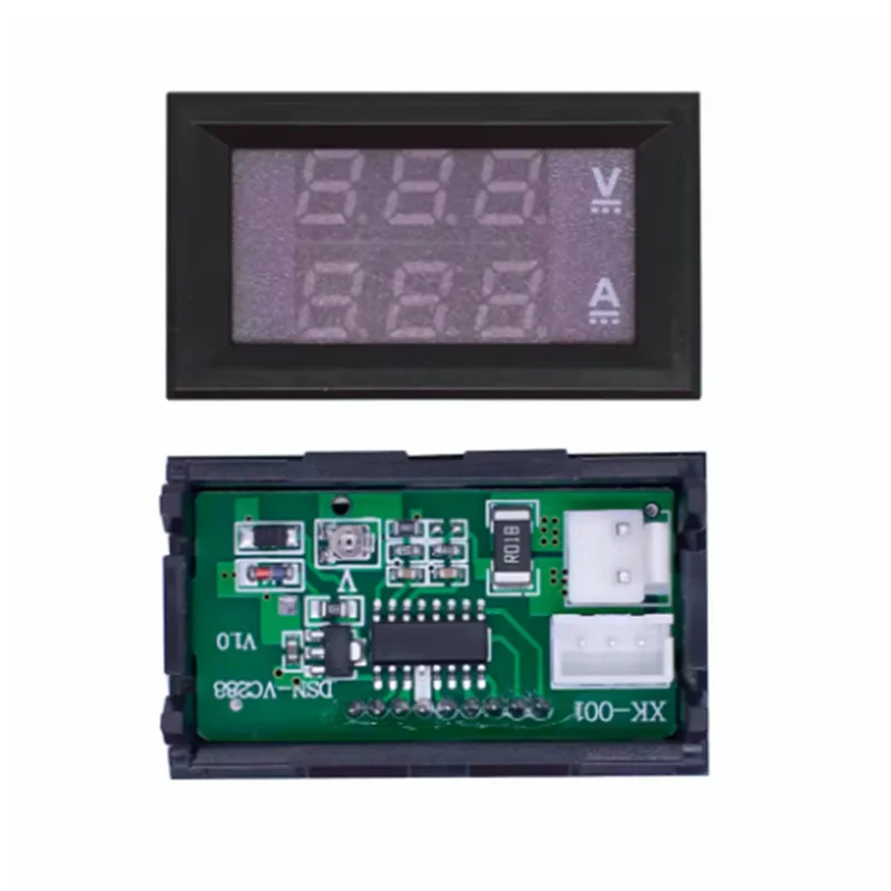 Цифровой вольтметр постоянного тока 0-100 В 10 А амперметр двойной дисплей детектор