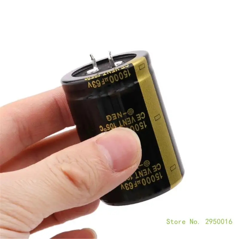 Электролитический конденсатор на 63 в 15000 мкФ сделай сам большой объема 35x60 мм для