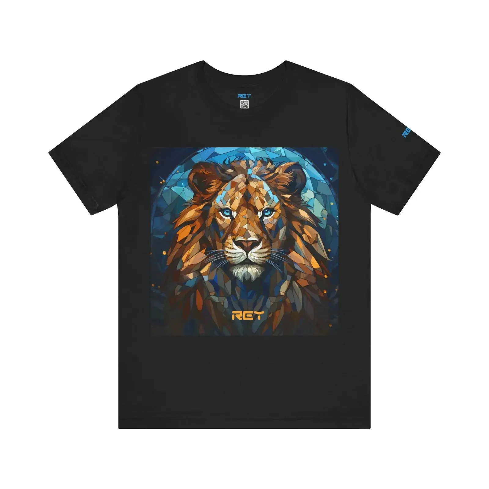Фото Футболка Lion Rey от MightySouls Leon 7: Выразите позитивность с помощью энергичной одежды. Винтажный стиль, легкая дышащая ткань, универсальная модель. №1