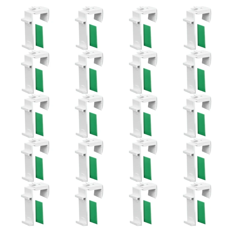 20/60 шт. держатель для карнизов кронштейн рулонных жалюзи регулируемый зажим