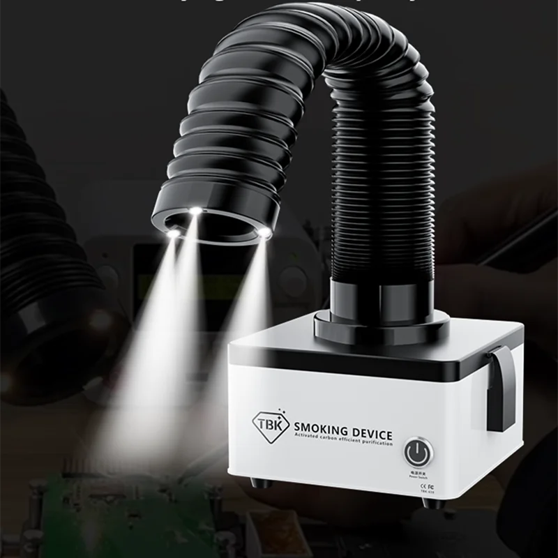 

Мини-Очиститель дыма TBK 638, высокоэффективное очистительное устройство для курения, вытяжной вентилятор, пайка, очиститель дыма, экстрактор дыма