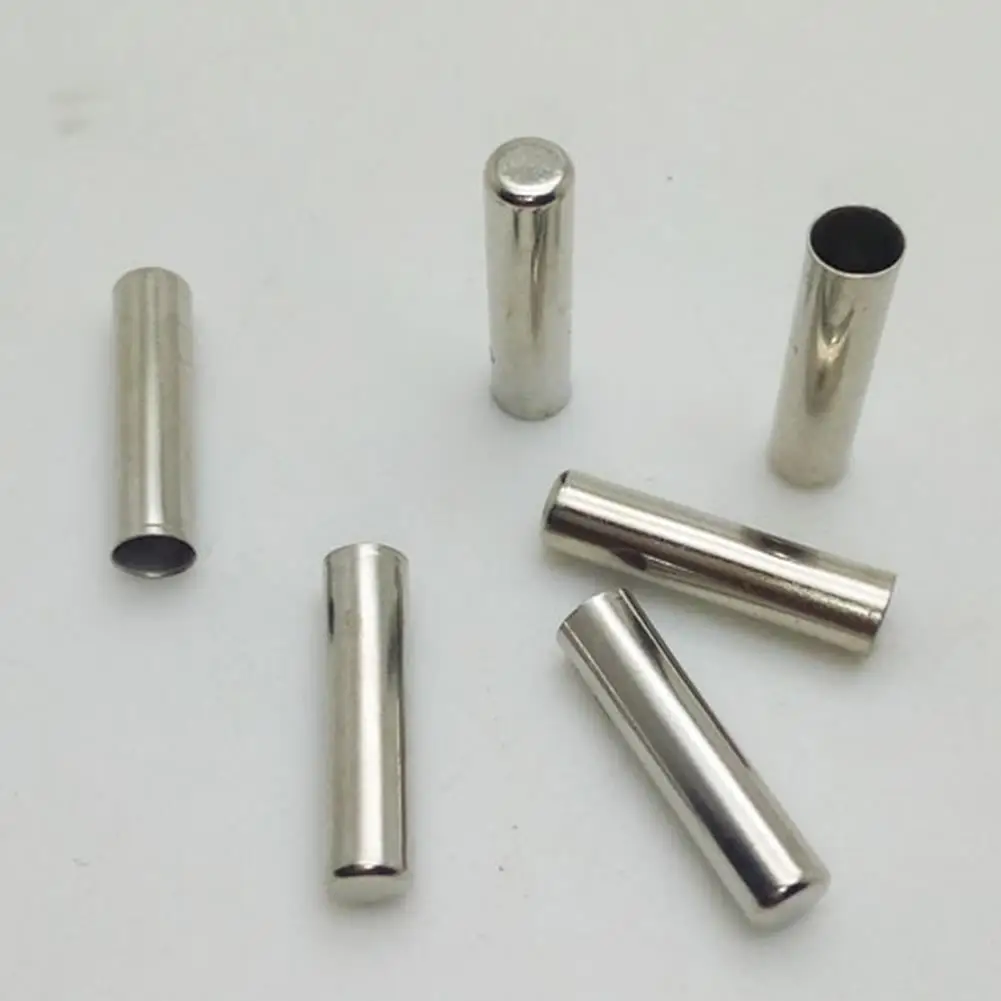 5Pcs Seamless Metal Shoelaces Tips Head Replacement Repair Aglets DIY Sneaker Kits Silver Gold Colors 5 X18mm