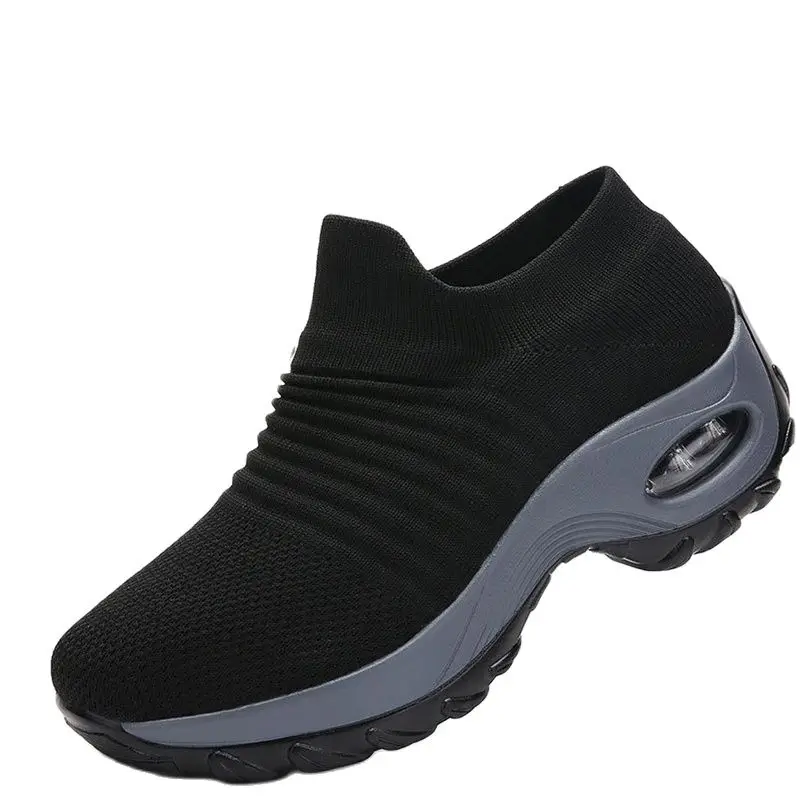 Hypersoft-Zapatillas deportivas ortopédicas para mujer, zapatos informales con plataforma, color blanco, negro y rojo, para caminar, 2022