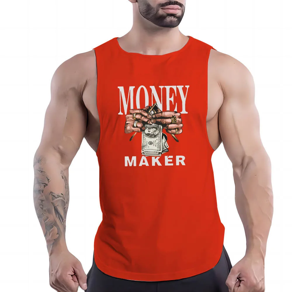 

Breathable Outdoor Basketball Gym Fnaf Summer Sleeveless Shirt Y2k Sport Print Tank Top Men'S Clothing Quick Dry Fashion Leisure