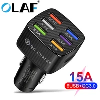 olaf usb car charger quick charge 3 0 qc3 0 75w 15a type pd fast car usb charger for iphone samsung xiaomi huawei mobile phone