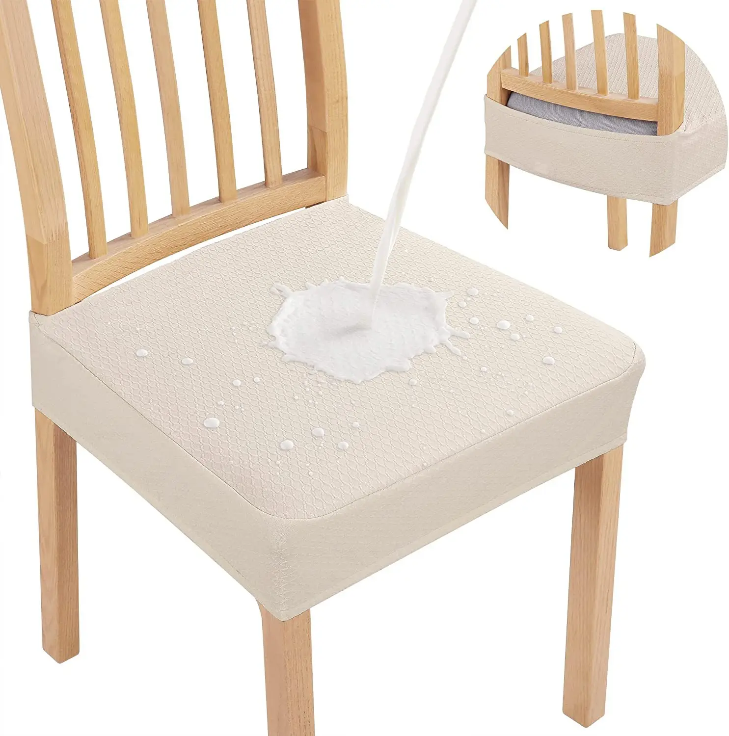 Cushion Cover Dining Room Upholstered Cushion Solid Chair Se