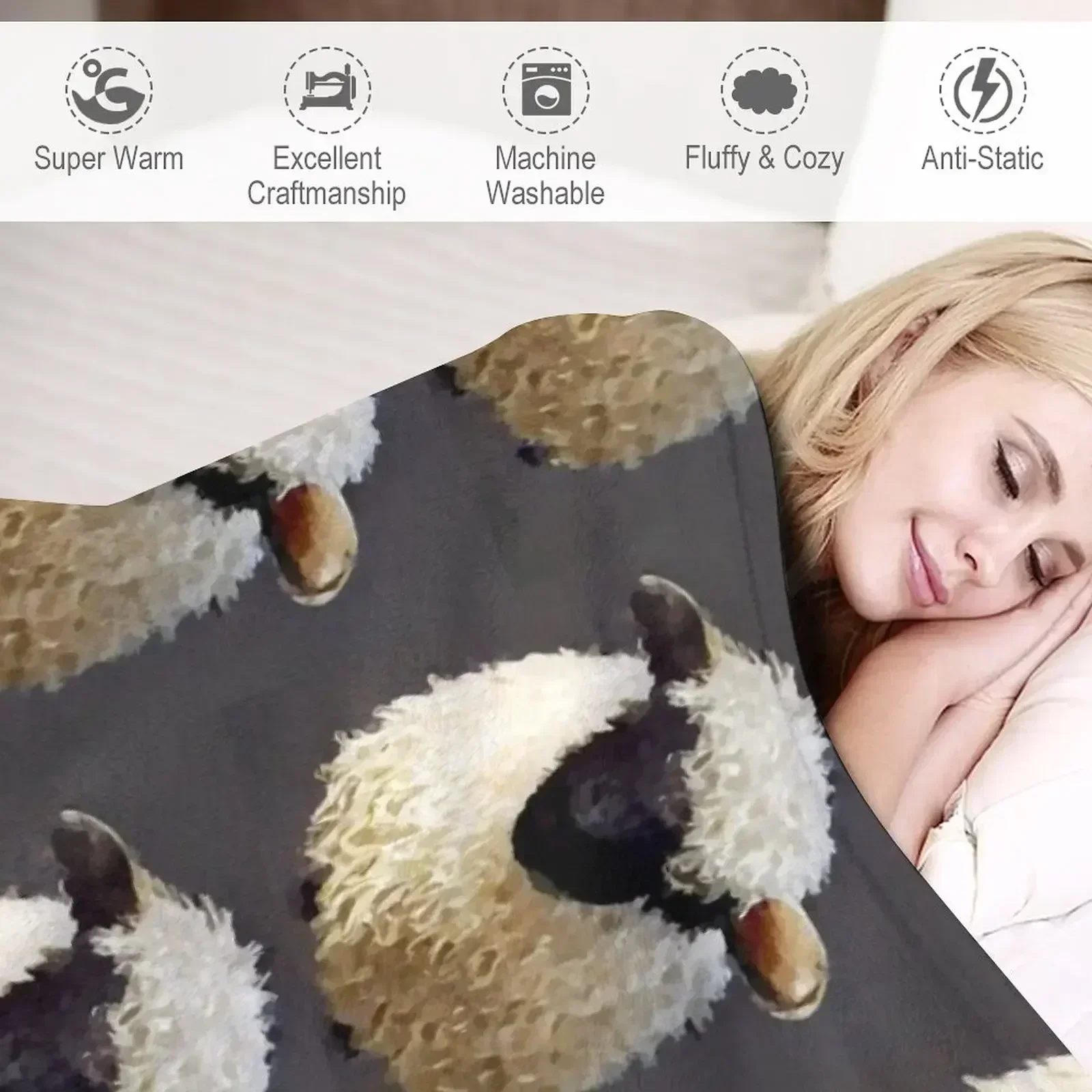 Одеяло Valais Blacknose Sheep 3 одеяло для дивана-кровати одеяла