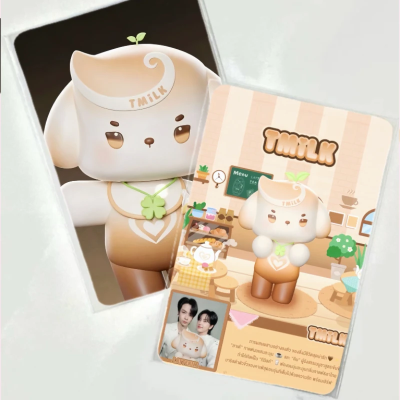 Фото Набор из 2 шт. двусторонних печатных карточек Auausave Porteetee Mhiipraew Bokbear Mrtoky JookKroo Alinor HeartDy TMiLK, 3 дюйма (8,4*5,6 см) №5