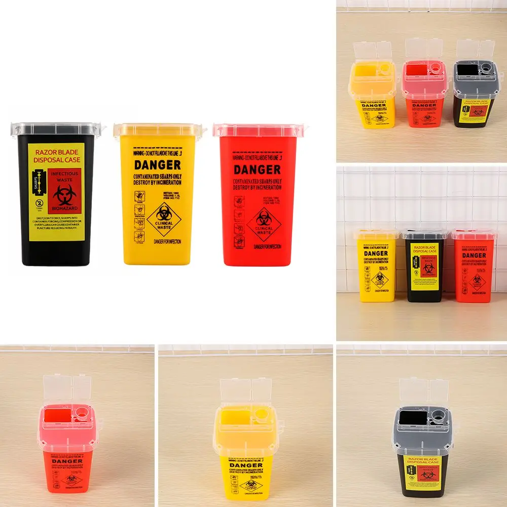 

Useful Biohazard Box Medical Tool Gadget Sharps Container Needles Bin Collect Box Waste Box