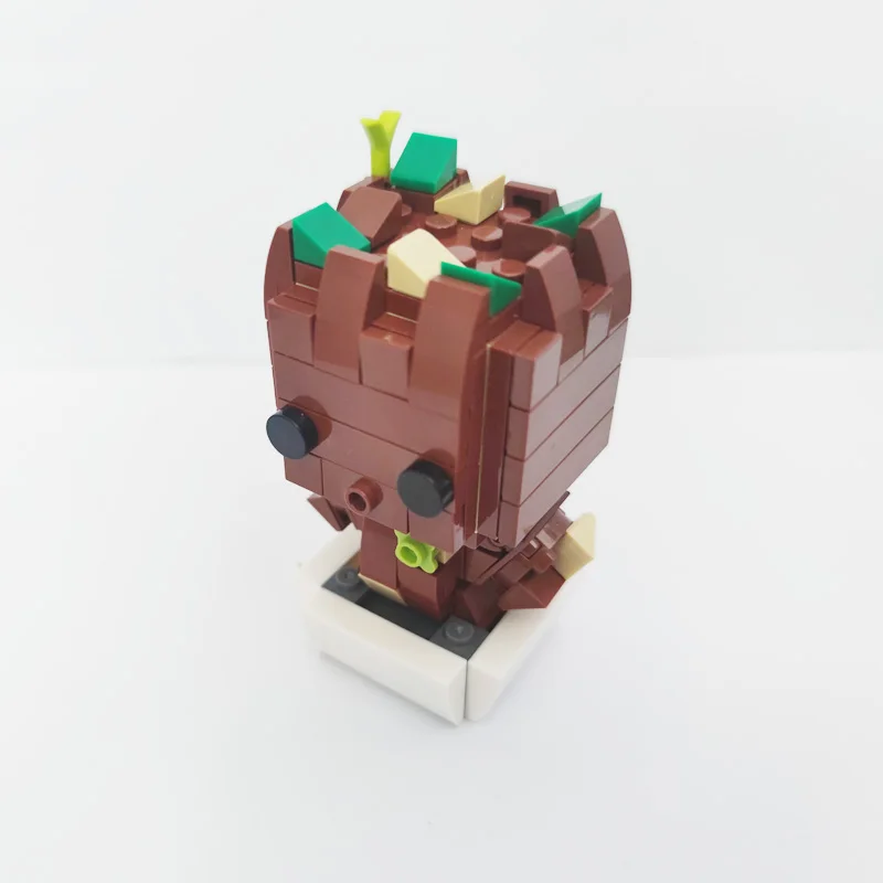 

Disney marvel avengers figures MOC block super heroes Guardians of the Galaxy baby groot building brick big head toy for gifts