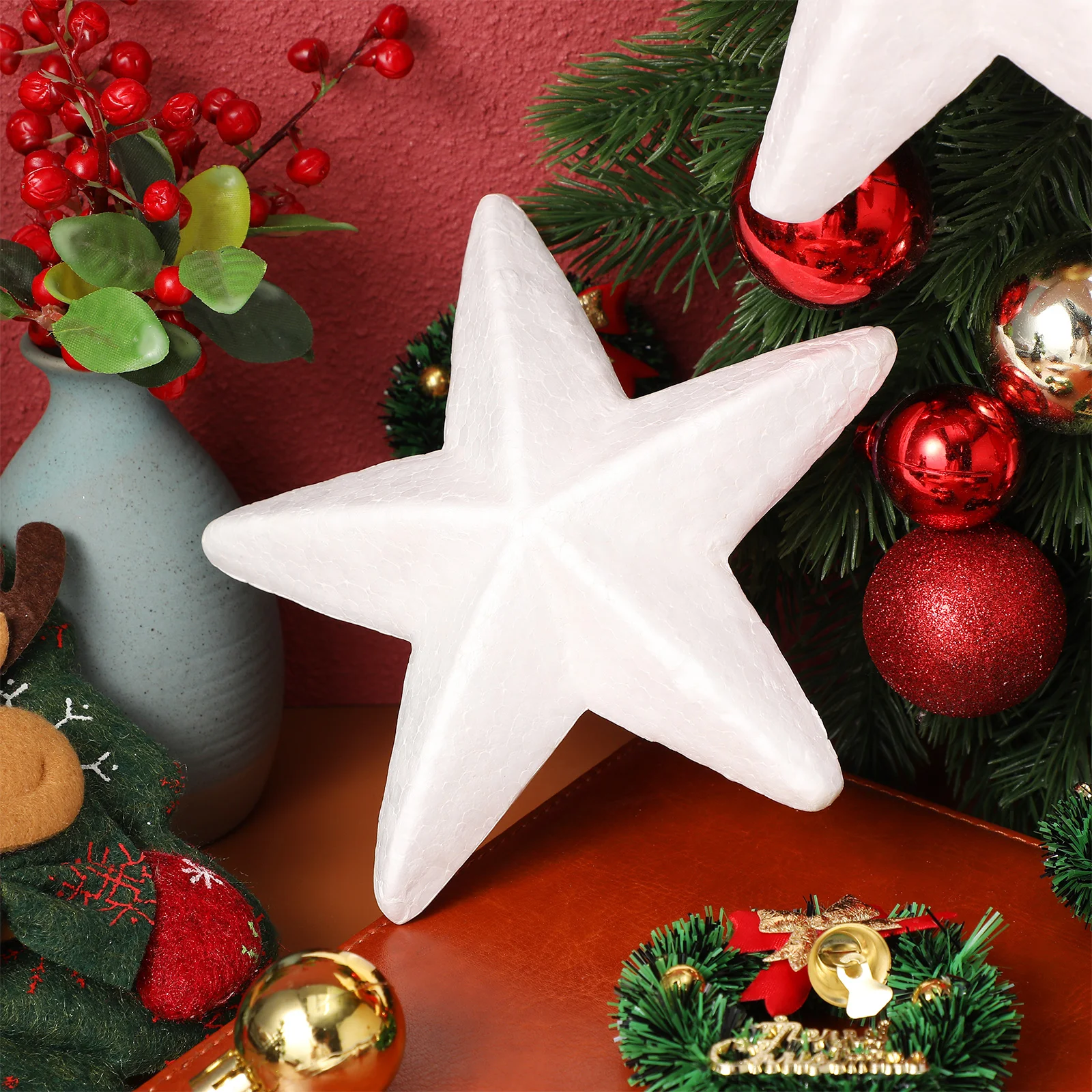 10 шт. черные украшения звездные гирлянды сделай сам белое ремесло Рождественский