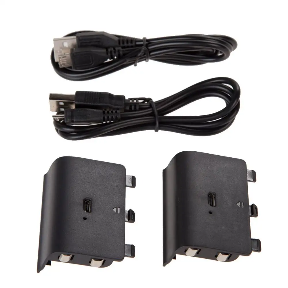 

2Pcs 1200mAh Rechargeable Battery Pack for XBOX ONE Wireless Controller with USB Cable