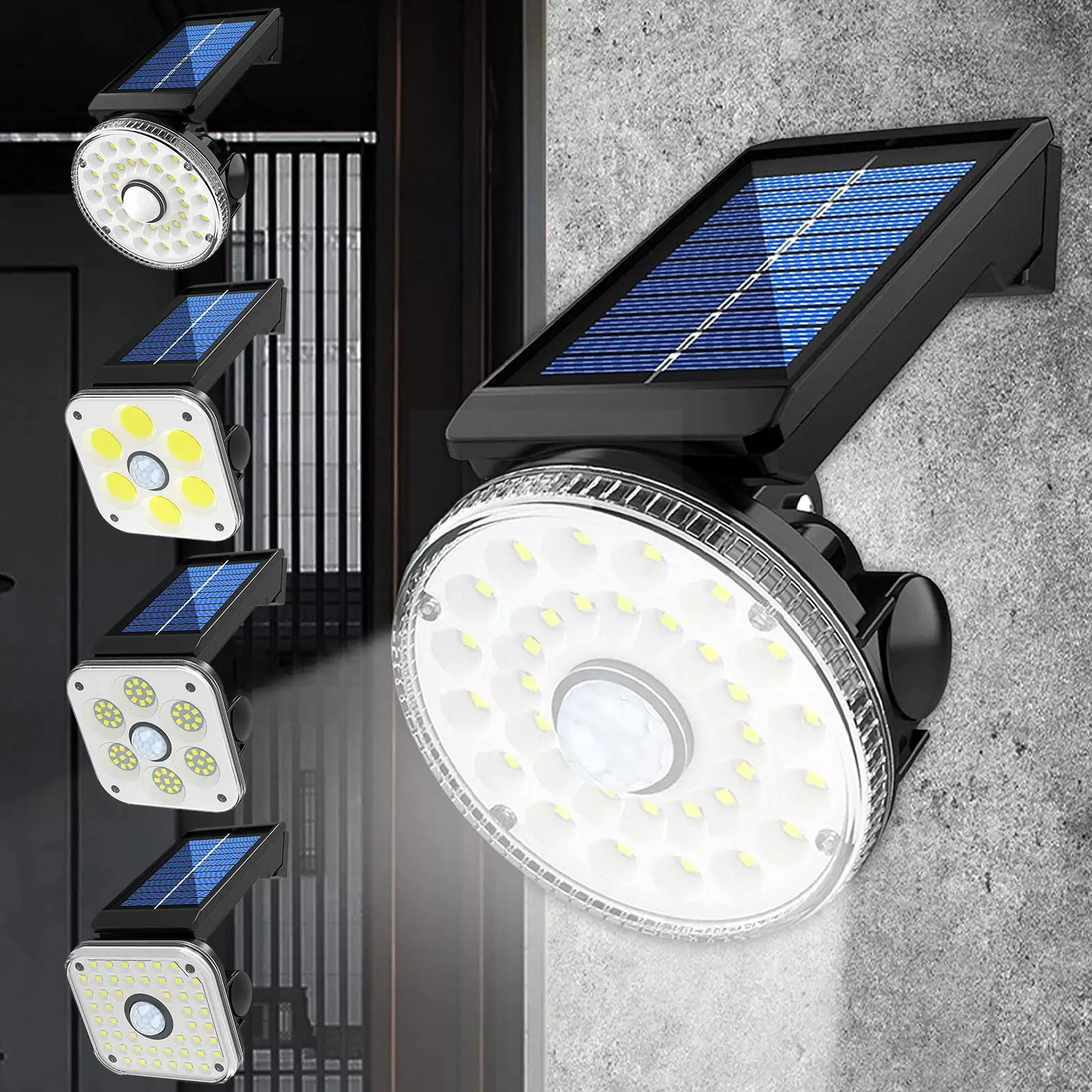 

Motion Sensor Solar Powered Wall Lights Ip65 Waterproof 3 Modes Wall Security Lights For Yard Garden Bright Solar Outdoor L M5w1