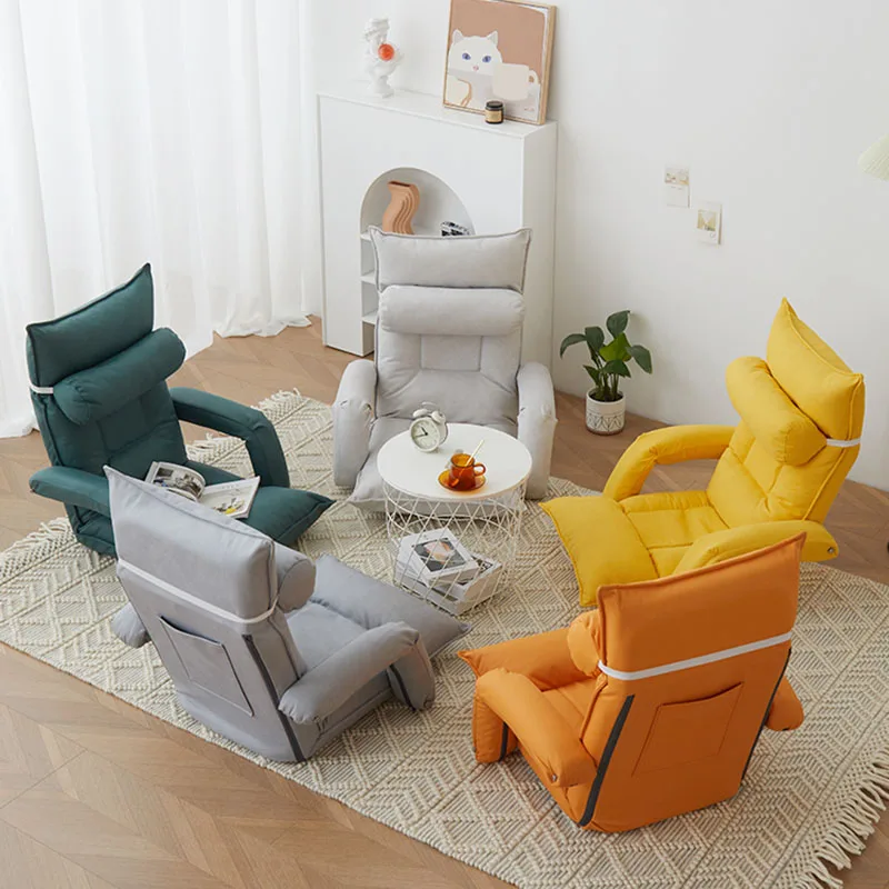 

Modern Lumbar Support Chairs Bedroom Pillow Lounge Style Chairs Lazy Single Minimalist Muebles Para El Hogar Home Furniture