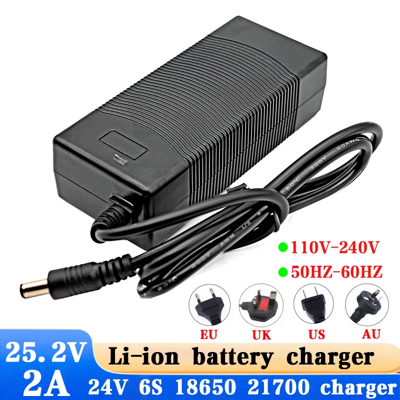 

25.2V 2000mA 25.2V 2A DC5.5*2.1mm Universal AC DC Power Supply Adapter Wall Charger For lithium battery pack EU/AU/US/UK Plug