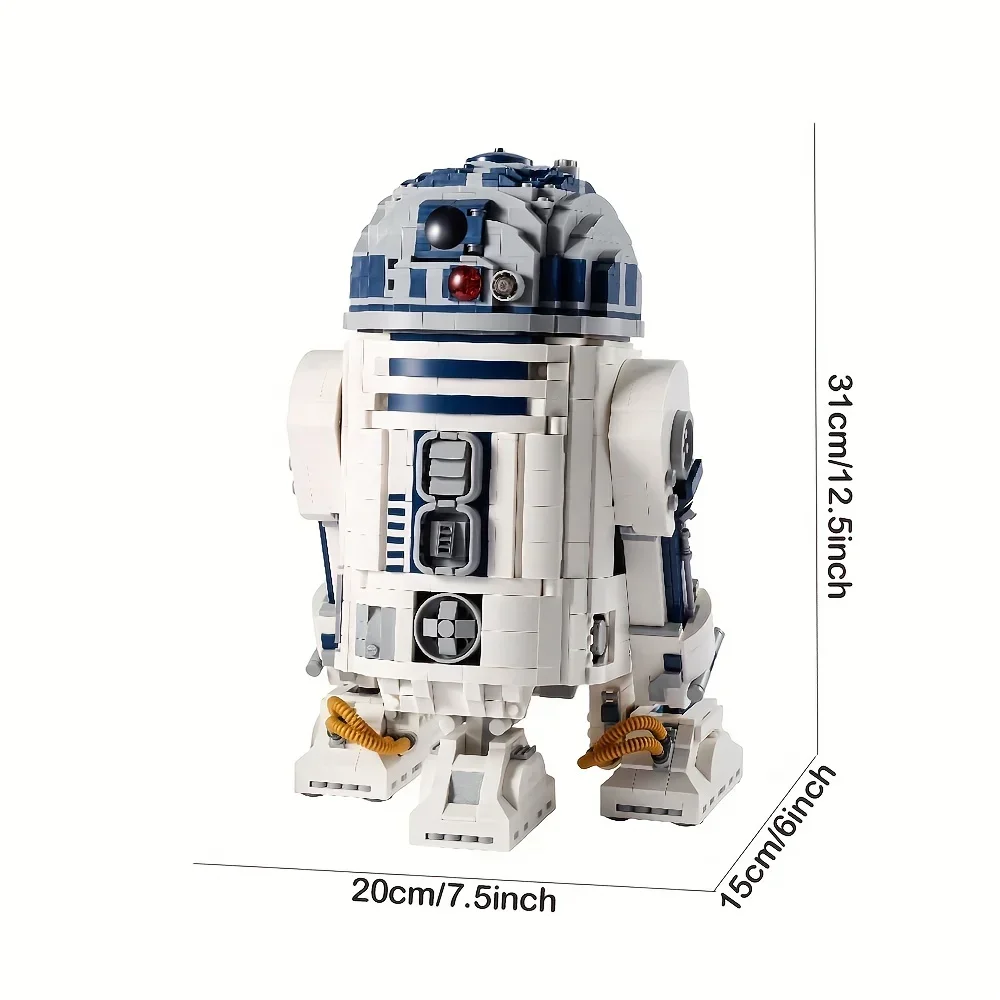 Фото В НАЛИЧИИ 75308 НОВЫЙ ПОДХОДИТ 2314 ШТ. R2D2 R2-D2 Робот Звезда Космический Союз Модель Строительный Блок Кирпичи Мальчик День Рождения Рождественский Подарок Игрушка Малыш №2