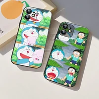 cartoon cute doraemon phone case for iphone 11 13 pro 12 mini max xr x xs max 7 8 6s 6 plus soft silicone back cover fundas