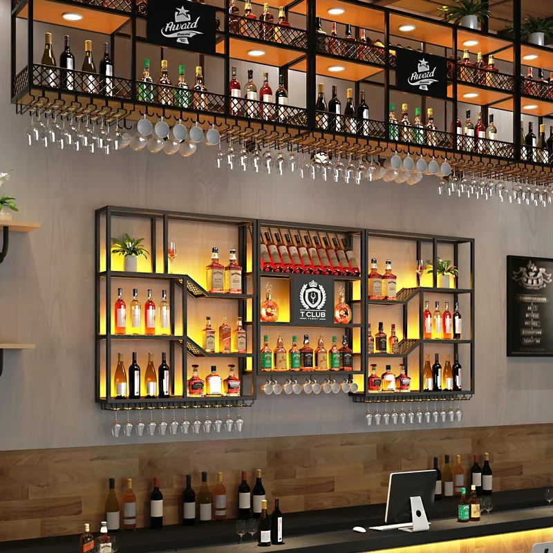 Шкаф для бара в скандинавском стиле настенная уличная витрина виски