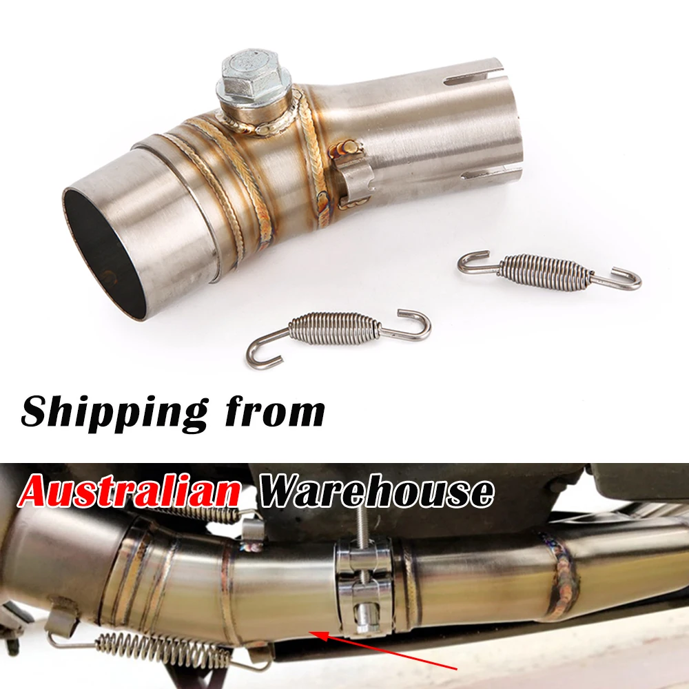 

Motorcycle Exhaust Mid Link Pipe Muffler Escape Stainless Steel Connecting Tube For Kawasaki ER6N 2012-2016 2013 2014 2015