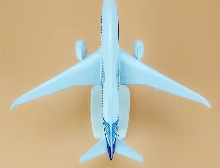 20 см прототип модели самолета Boeing B787-9 металлическая твердая модель для детей