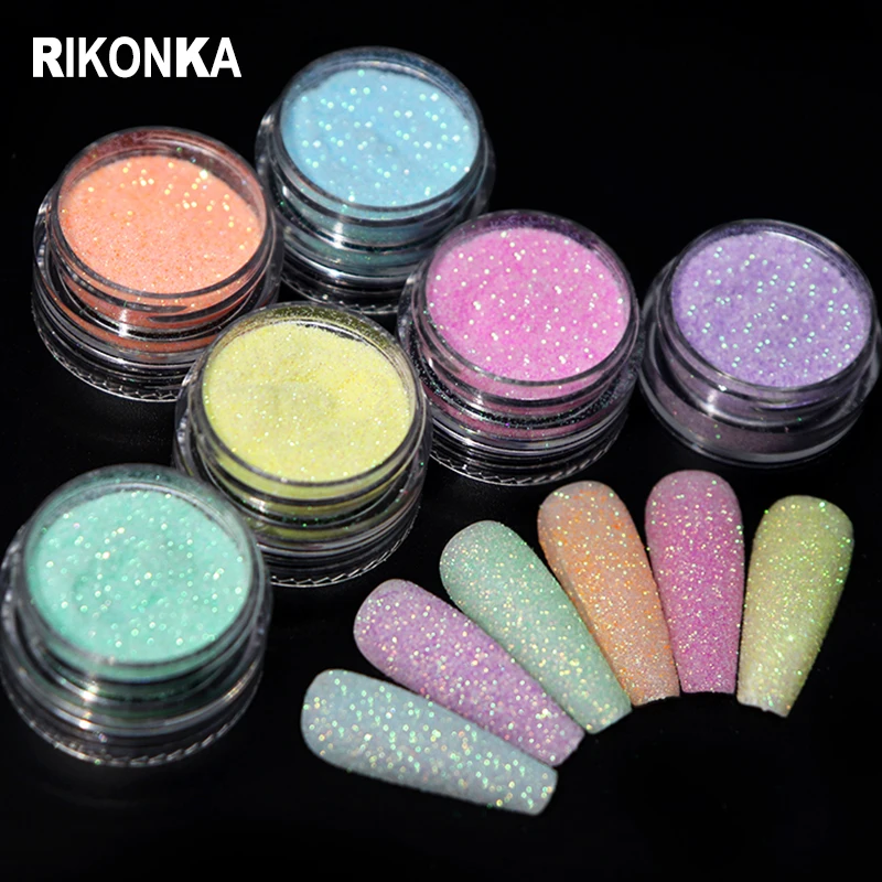 

Candy Sweater Effect Nail Glitter Set Sparkly Sugar Powders Chrome Pigment Dust For Manicure Polish Summer Nail Art Decorations