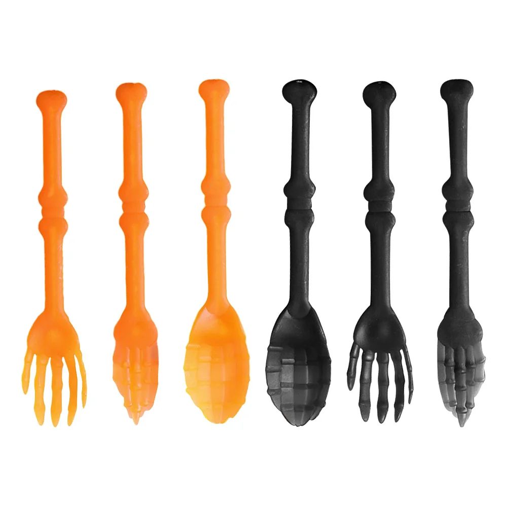 

6PCS Decorative Creative Spoons Party Supplies Forks for Home