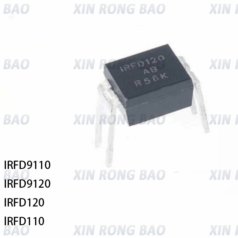 10 шт., IRFD120 DIP4 IRFD120PBF DIP-4 IRF120 IRFD110 IRFD9110 IRFD9120, новый оригинальный