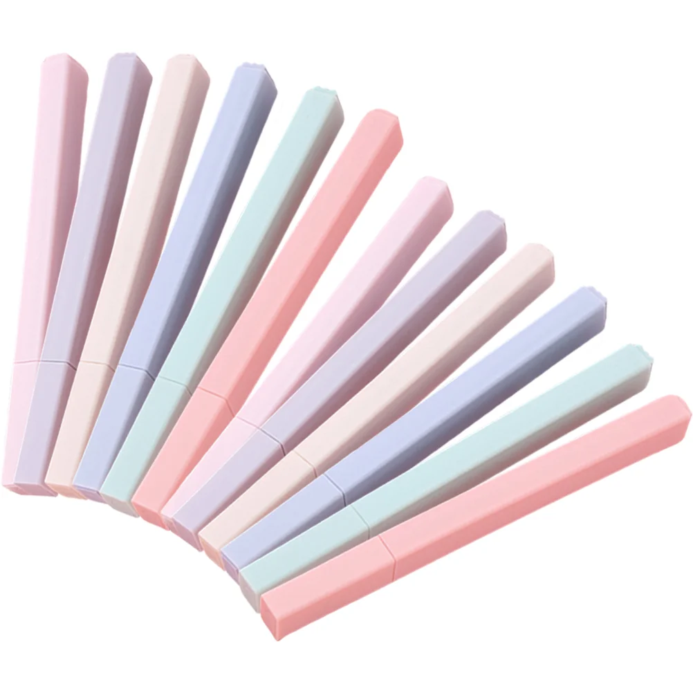 

Pen Highlighter Marker Pens Highlighters Pastel Marking Coloring Tip Markers Drawing Noting Fluorescent Book Student Mark