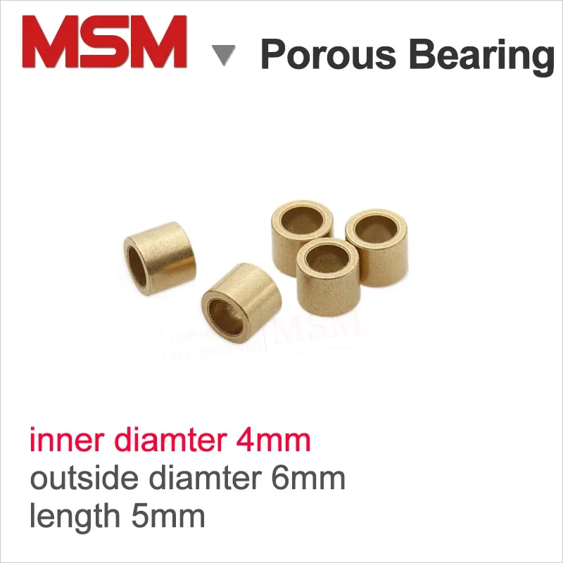 MSM 4x6x5 мм пористый подшипник медная основа порошковая металлургическая масляная