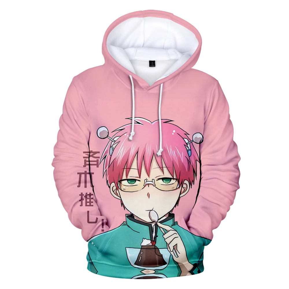 

Популярные толстовки в стиле Харадзюку Saiki Kusuo с 3D принтом, свитшоты для мужчин и женщин, удобная толстовка, модные повседневные пуловеры для...