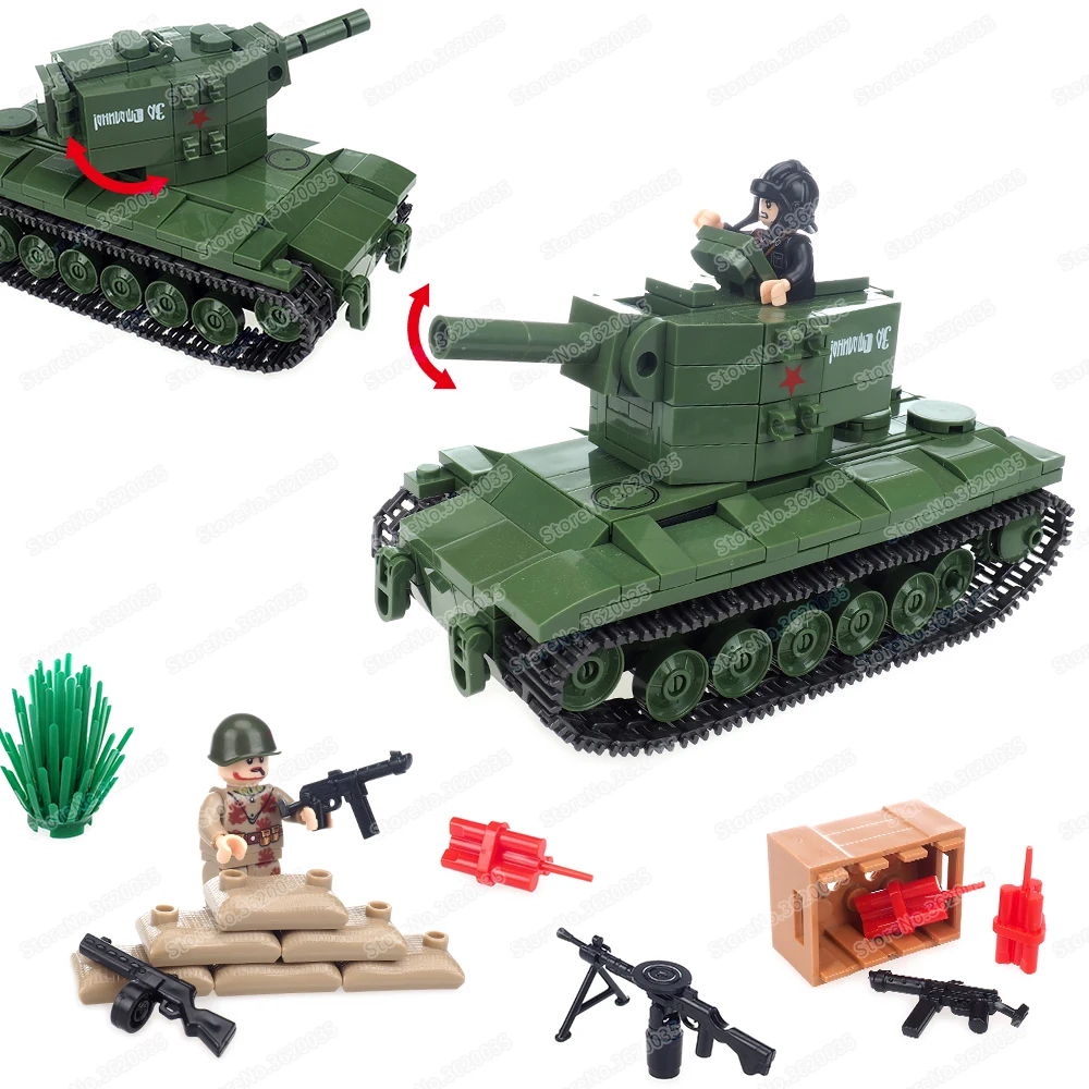 

Военный танк, строительный блок, модель высокомощной дорожки, Moc WW2, фигурки, оружие, броня, автомобиль, декорации, детские подарки, игрушки для мальчиков