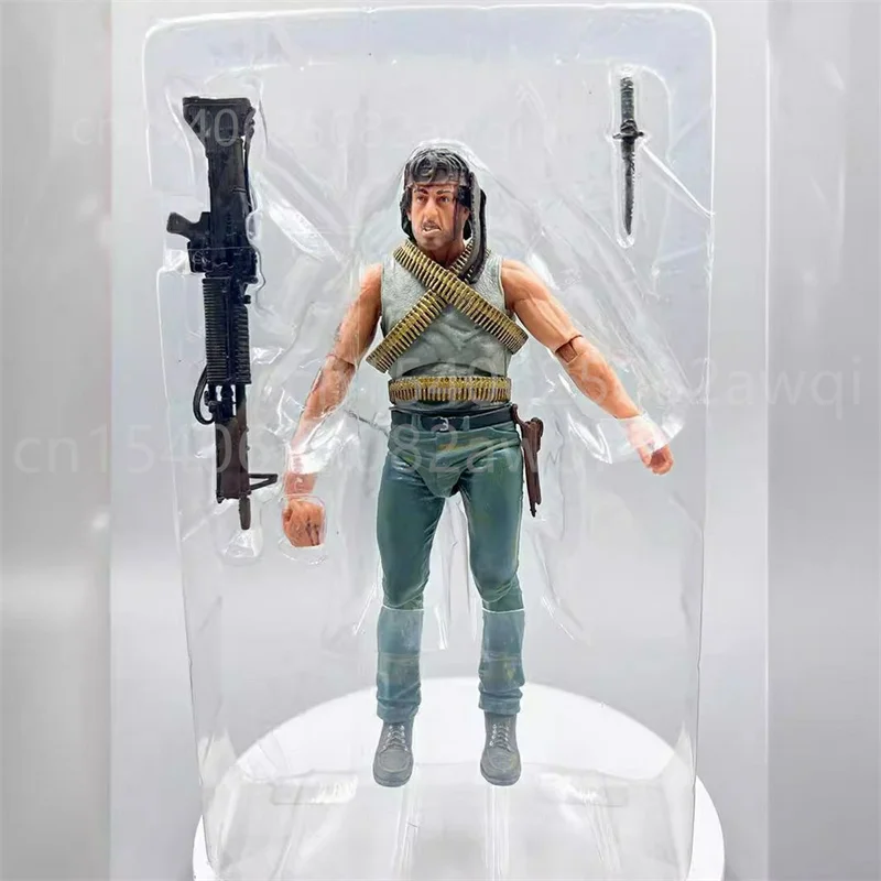 Фото Фигурка NECA First Blood John J Rambon Drake Ultimate Edition, ПВХ фигурка, коллекция, модель игрушки, 17 см, подарок на день рождения, Рождество №4