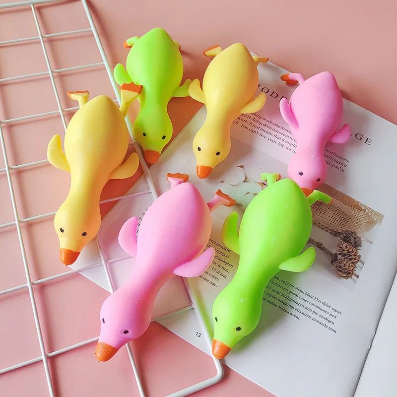 

Novelty Stretching Duck Squeeze Toys Squishy Fidget Toys Stress Relief for Student Kids Adults Decompression Gift