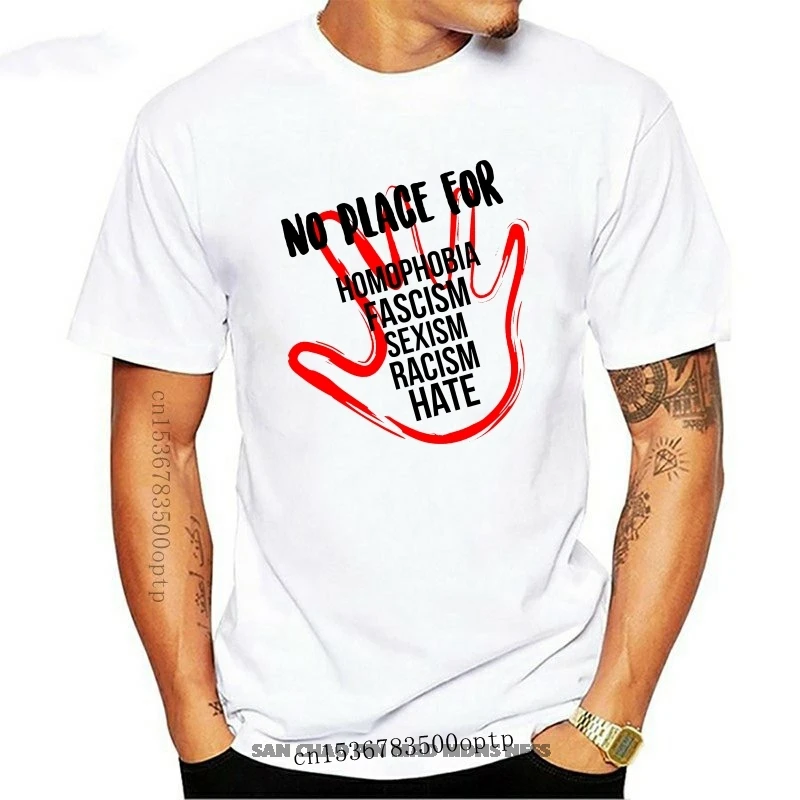 

Футболка унисекс с надписью «No Place For пол»