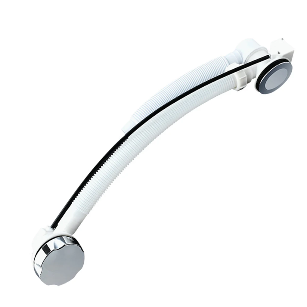 

Twist Chrome Handle Pipe Plastic Pipes Strainer Concealed Portable Convenient Overflow Tubes Pop-Up Plug Good Sealing
