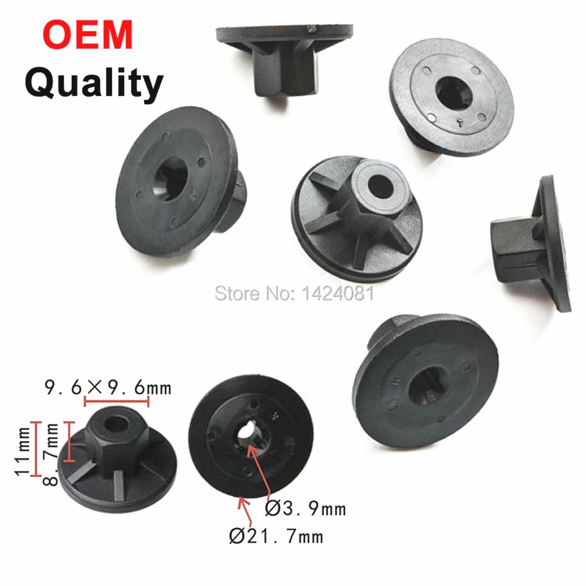 50x / 100x OEM для VW крыло брызговик щит под крышку гайка N90757901