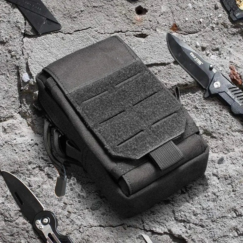 

Tactical Molle Pouch Outdoor Mobile Phone Waist Bag EDC Tool Hunting Accessories Bag Vest Pack Cell Phone Working Tools Holder
